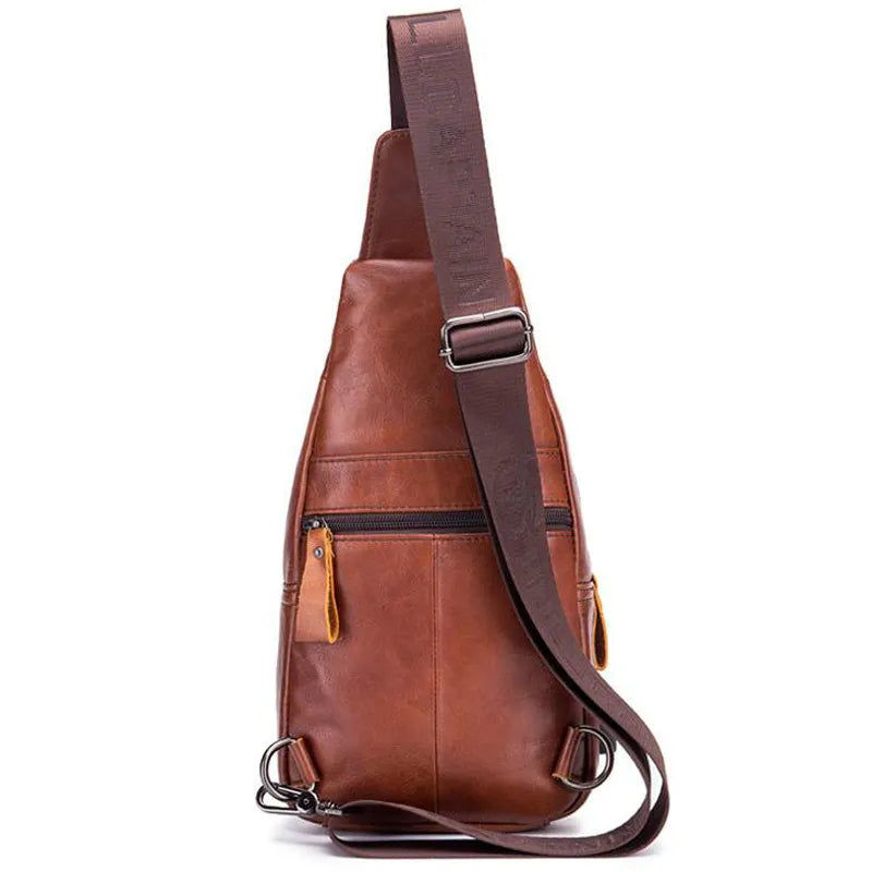 Leather Crossbody Chest Bag