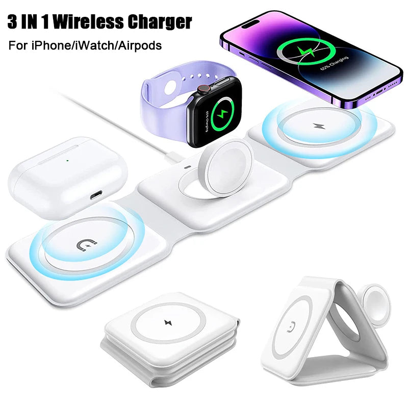 3 IN 1 Magnetic Wireless Charger