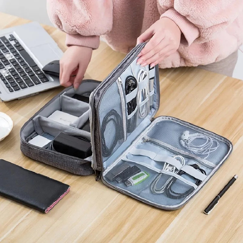 Electronic Cable Organizer Bag for Travel