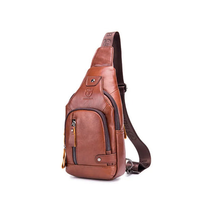 Leather Crossbody Chest Bag