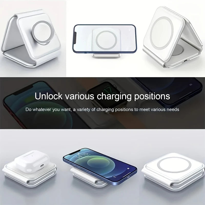 3 IN 1 Magnetic Wireless Charger