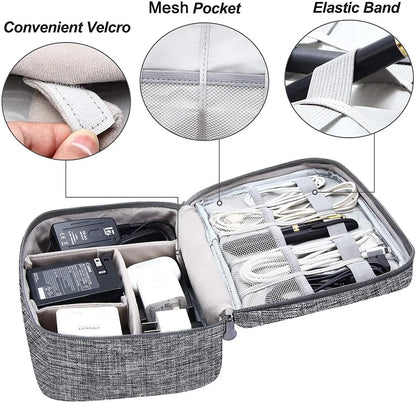 Electronic Cable Organizer Bag for Travel