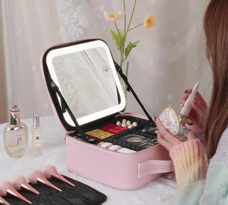 Smart LED Travel Cosmetic Case